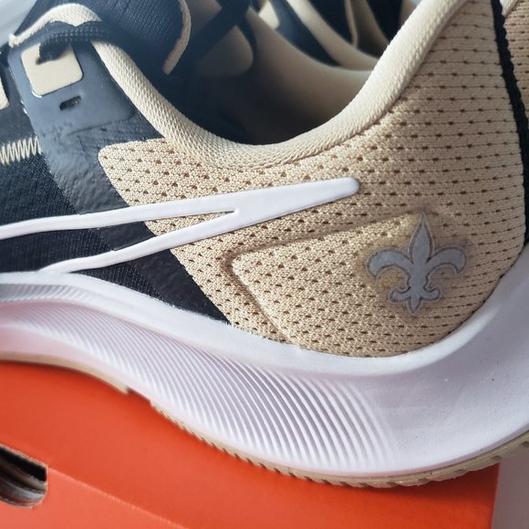 Nike Air Zoom Pegasus 38 New Orleans Saints Shoes Size M 8.5/ W 10 - Picture 4 of 12